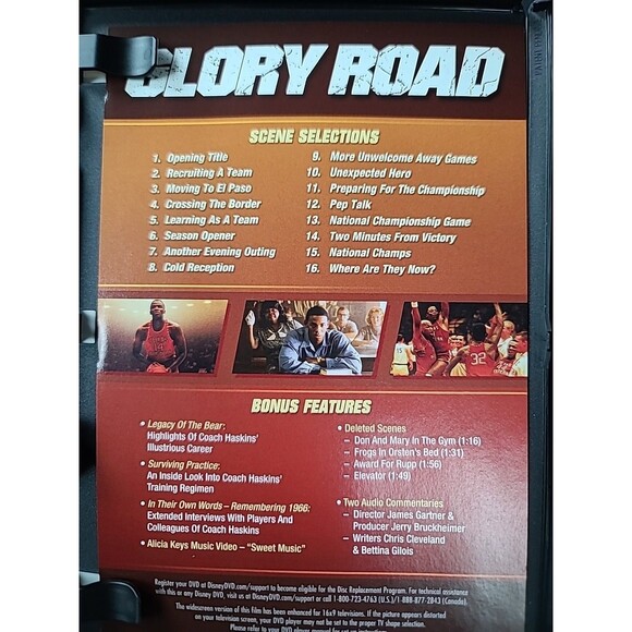 Glory Road (DVD, 2006) - Picture 3 of 10